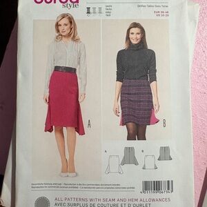 BN UNCUT BURDA 6734 PENCIL SKIRT SEWING PATTERN